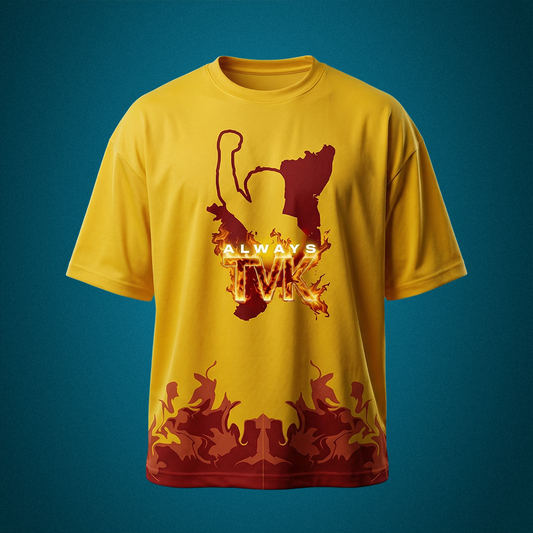 ALWAYS TVK - French Terry Yellow Graphic Tee