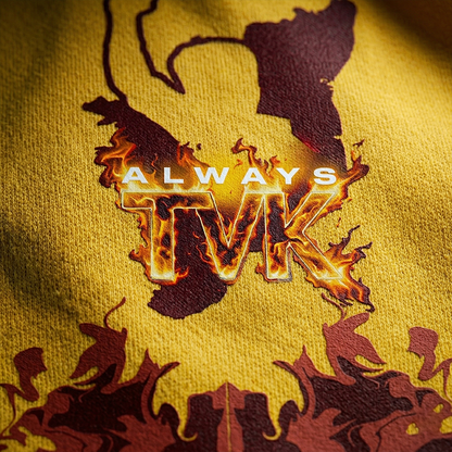 ALWAYS TVK - French Terry Yellow Graphic Tee